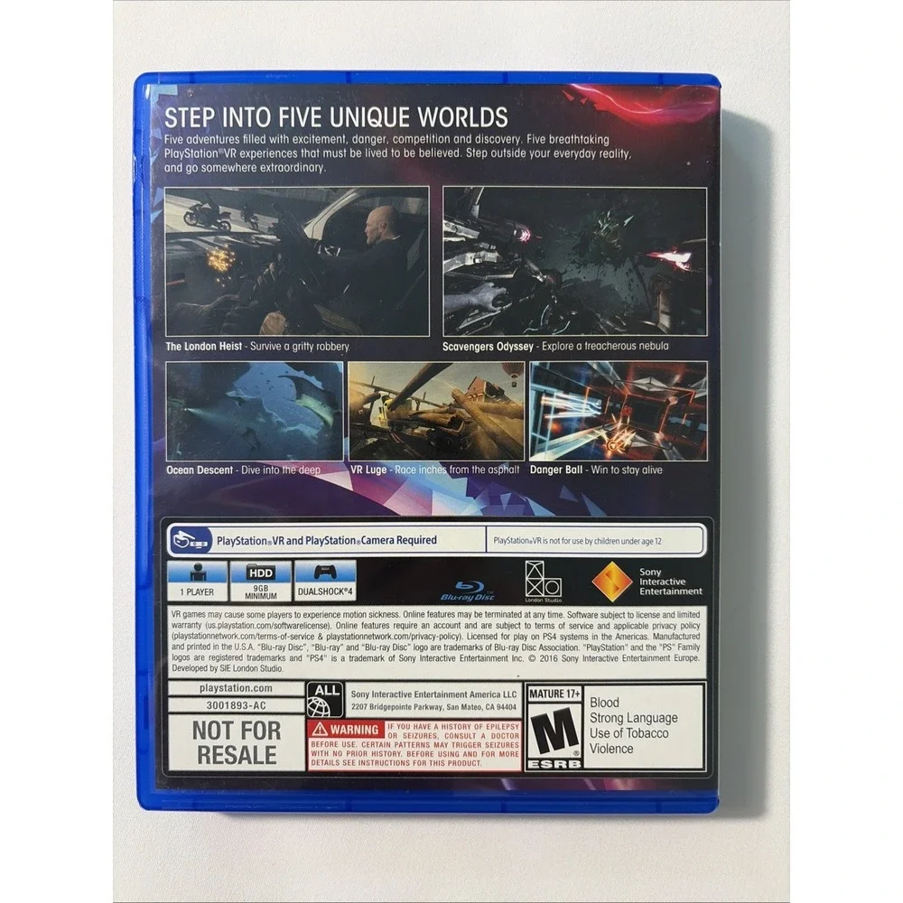 VR Worlds Sony PlayStation 4 VR